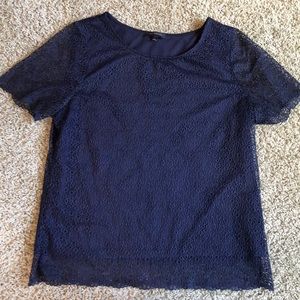 ⭐️The Limited Navy Blue Lace Tee ⭐️